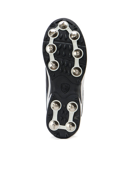 SG - Savage Max Spikes White/Black Cricket Shoes