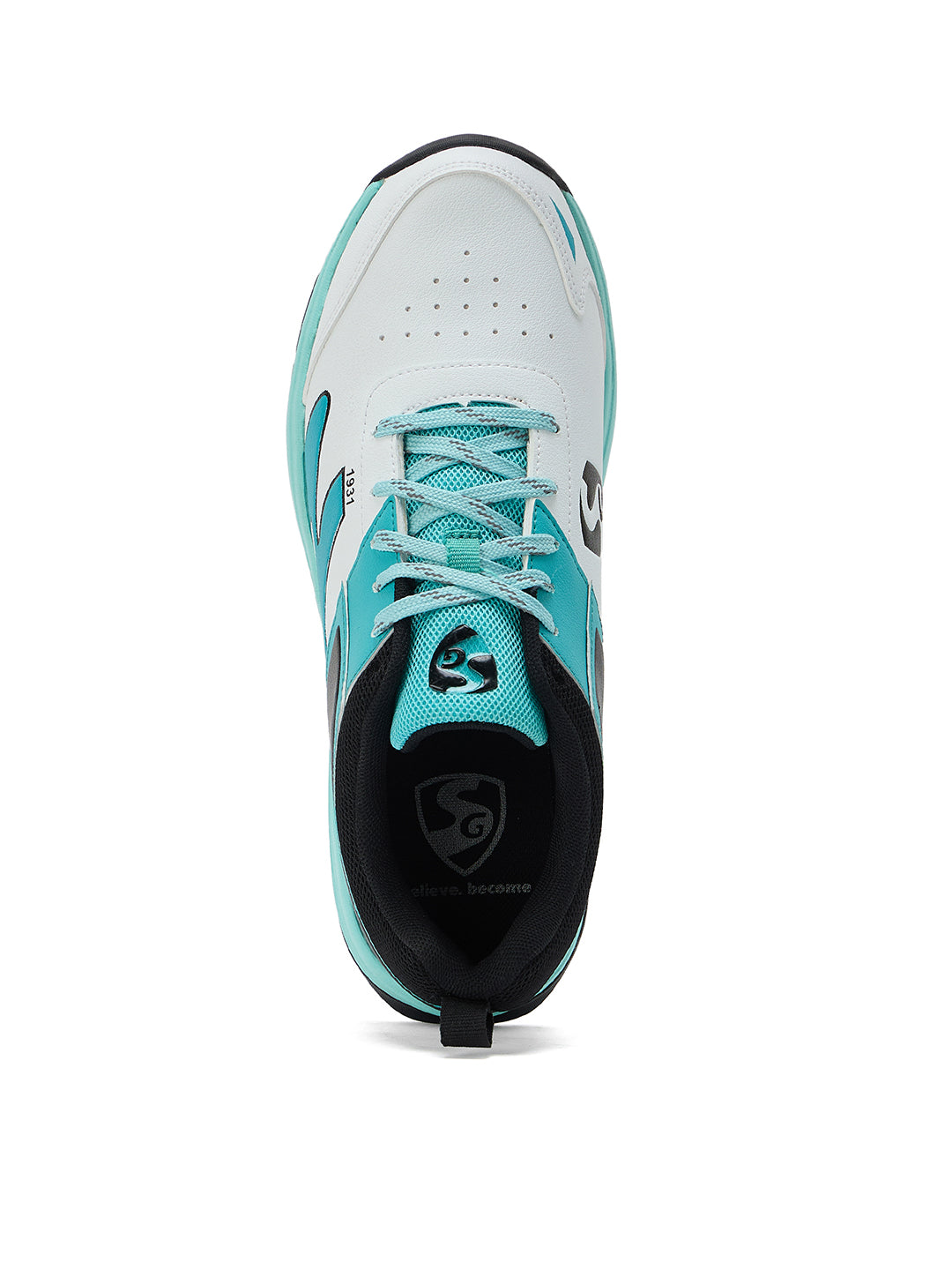 SG - Impact White/Arctic Teal Cricket Shoes