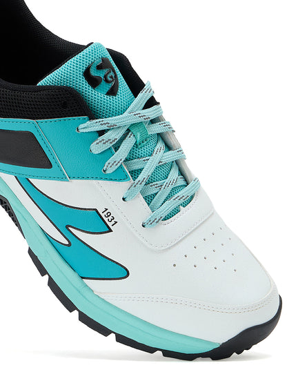 SG - Impact White/Arctic Teal Cricket Shoes