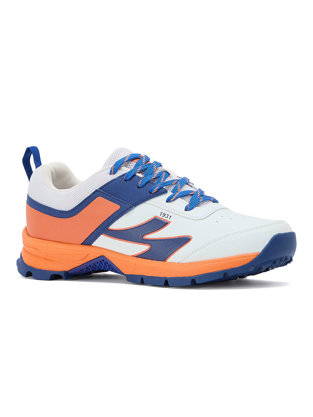 SG - Impact White/Orange Cricket Shoes
