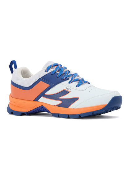 SG - Impact White/Orange Cricket Shoes