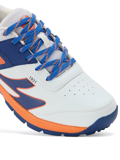 SG - Impact White/Orange Cricket Shoes