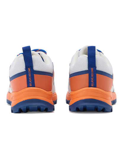 SG - Impact White/Orange Cricket Shoes