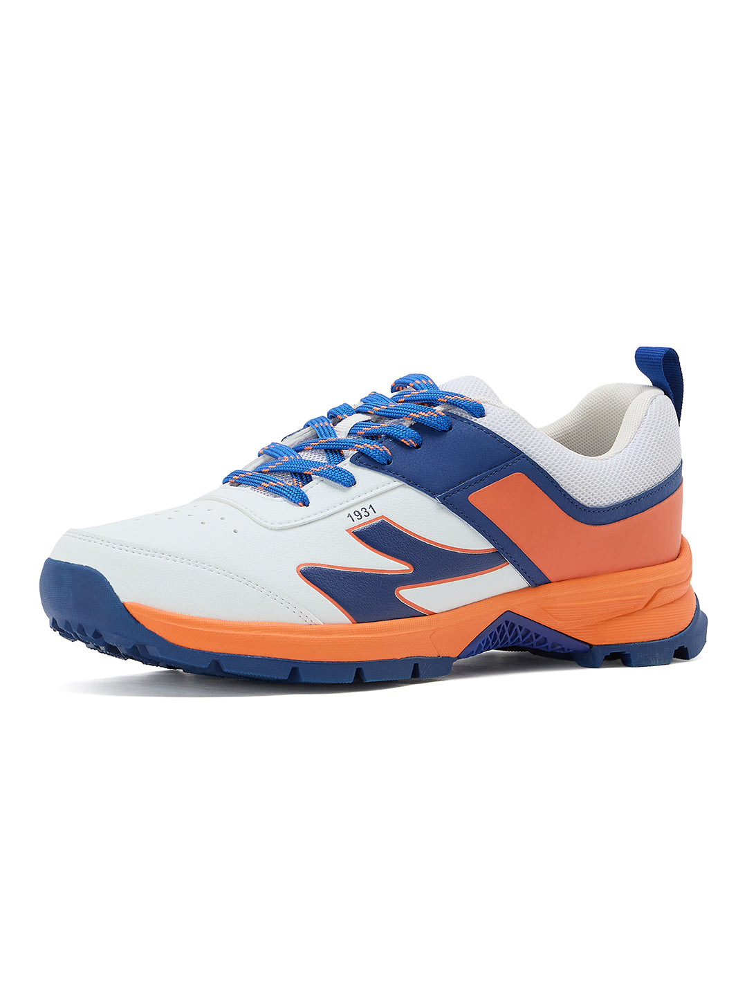 SG - Impact White/Orange Cricket Shoes