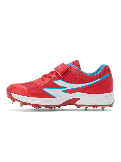 SG - Vortex Spikes Neon Red Cricket Shoes