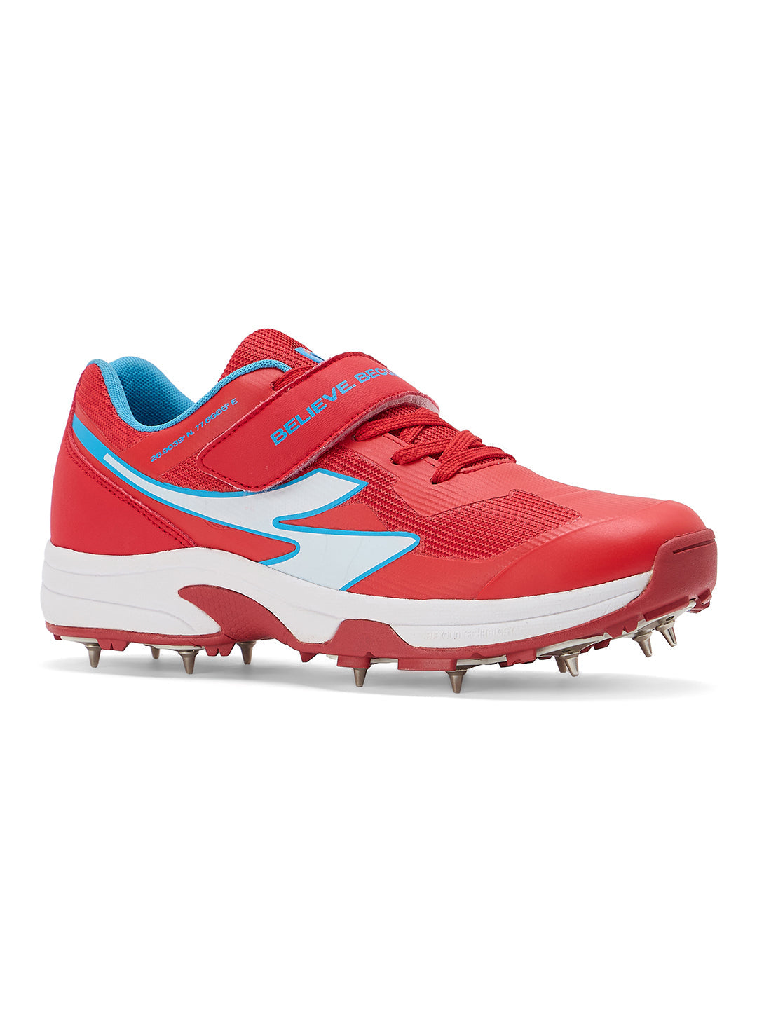 SG - Vortex Spikes Neon Red Cricket Shoes