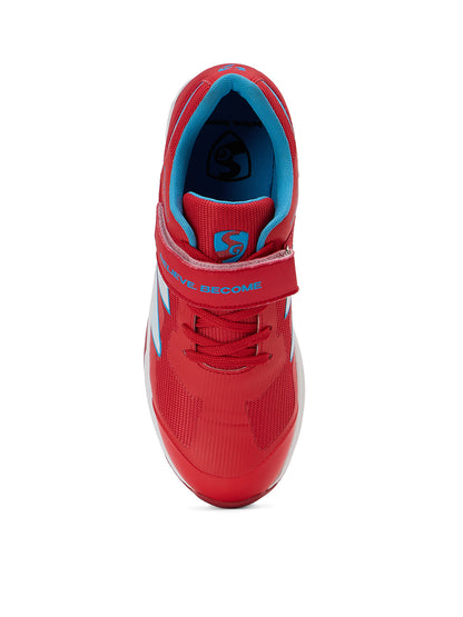 SG - Vortex Spikes Neon Red Cricket Shoes