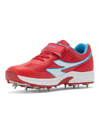SG - Vortex Spikes Neon Red Cricket Shoes