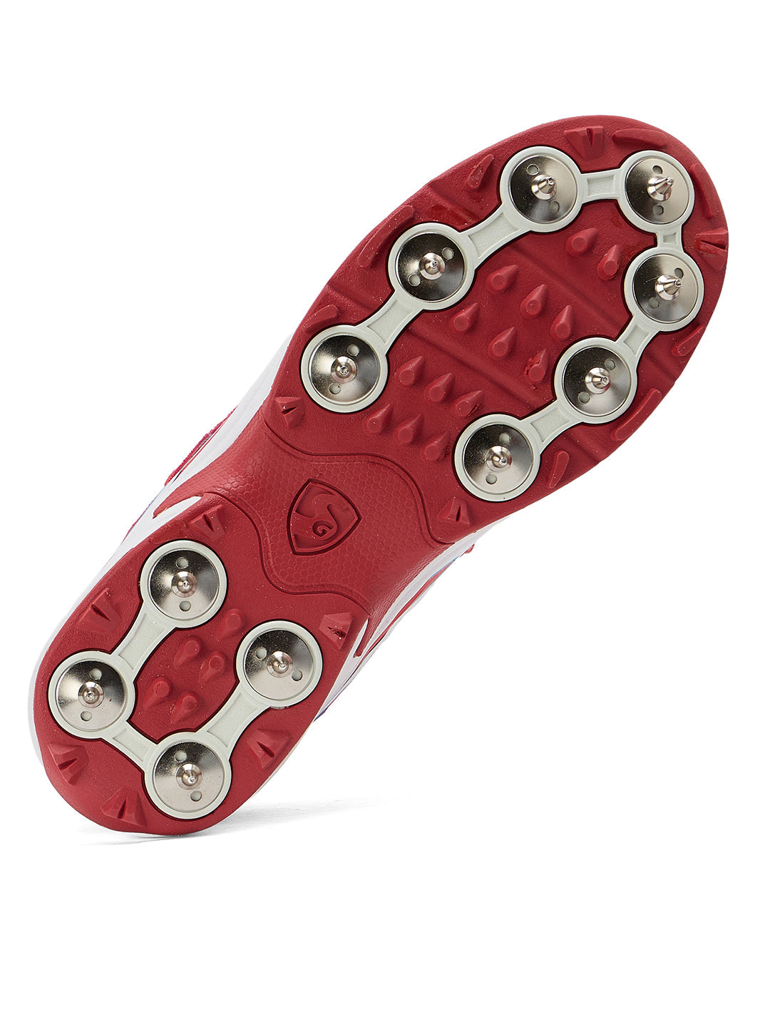 SG - Vortex Spikes Neon Red Cricket Shoes