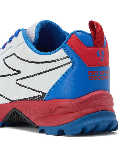 SG - Scorer Edge White/Red Cricket Shoes