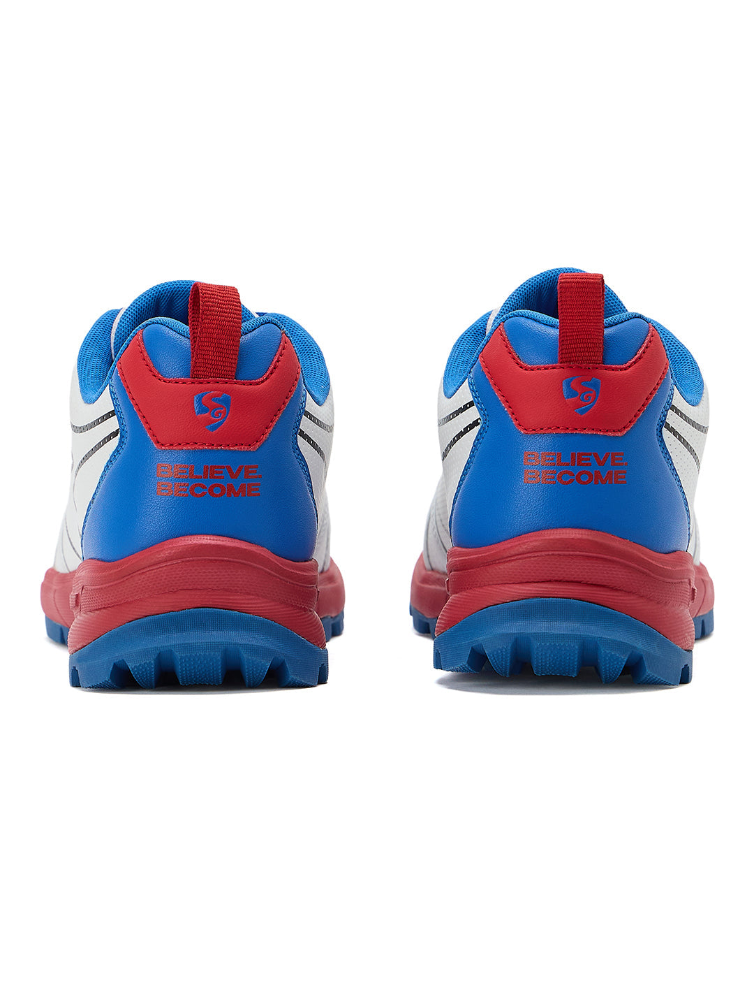 SG - Scorer Edge White/Red Cricket Shoes