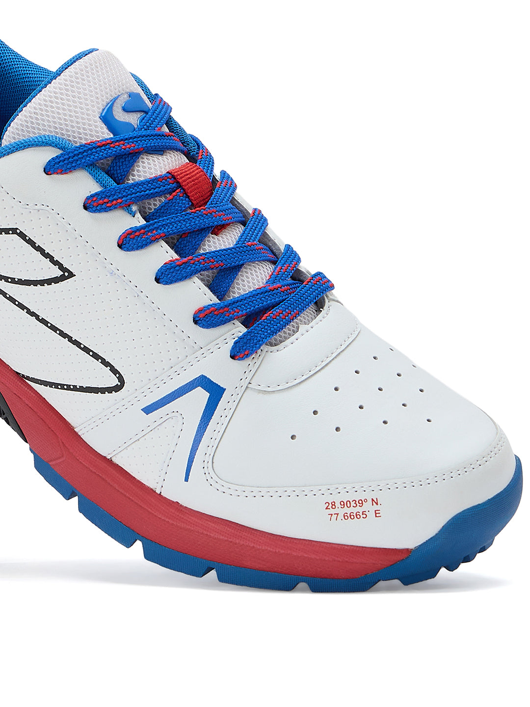 SG - Scorer Edge White/Red Cricket Shoes