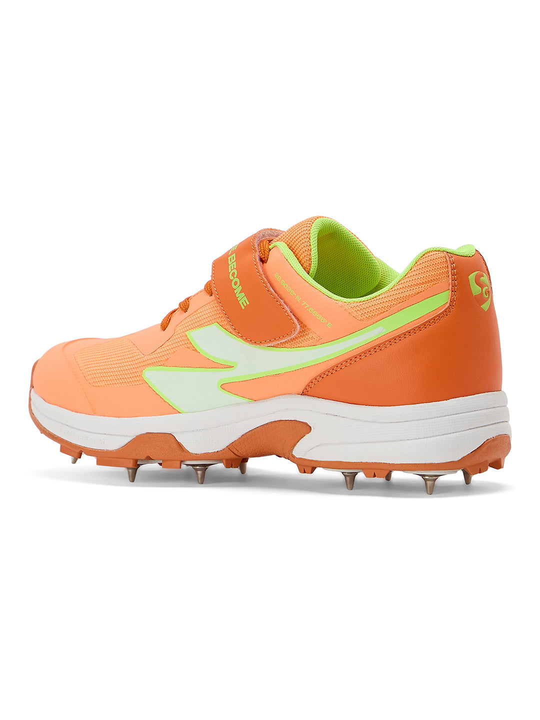 SG - Vortex Spikes Bright Orange Cricket Shoes