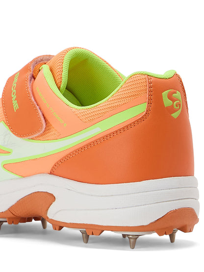 SG - Vortex Spikes Bright Orange Cricket Shoes