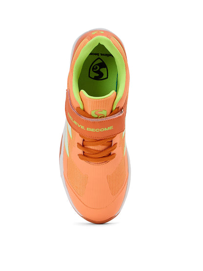 SG - Vortex Spikes Bright Orange Cricket Shoes