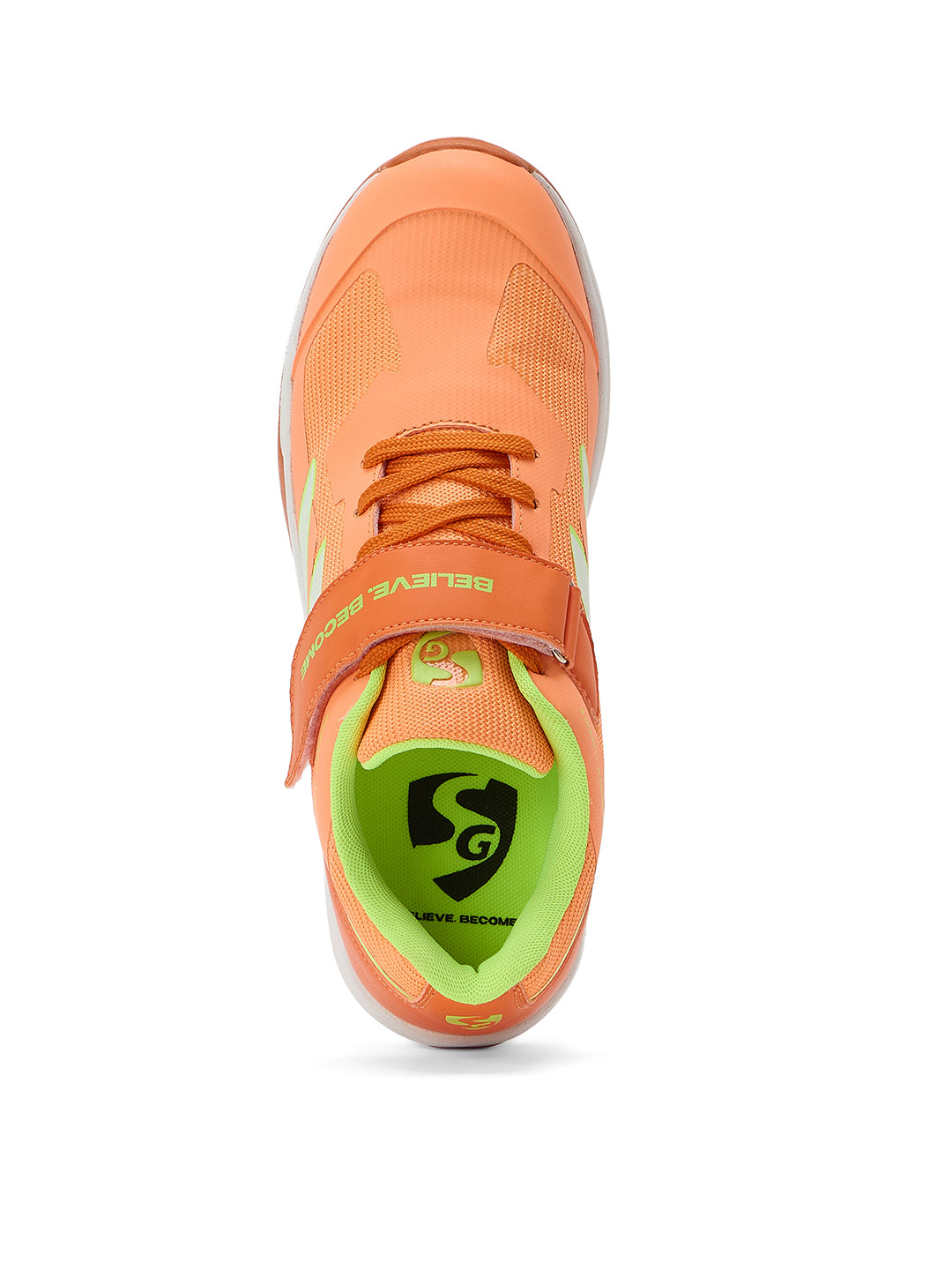 SG - Vortex Spikes Bright Orange Cricket Shoes