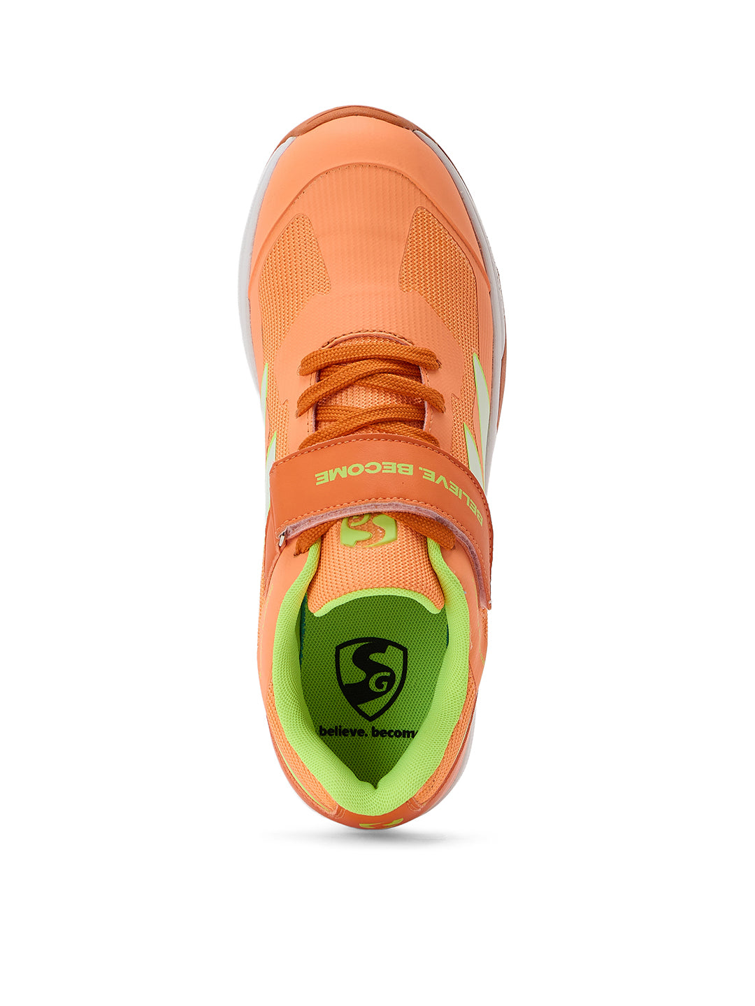 SG - Vortex Spikes Bright Orange Cricket Shoes