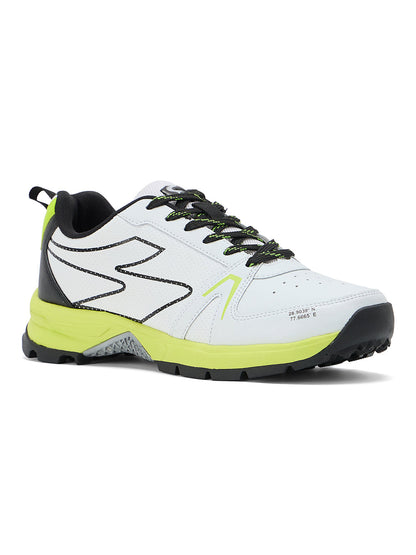 SG - Scorer Edge White/Volt Green Cricket Shoes