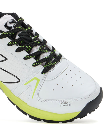 SG - Scorer Edge White/Volt Green Cricket Shoes