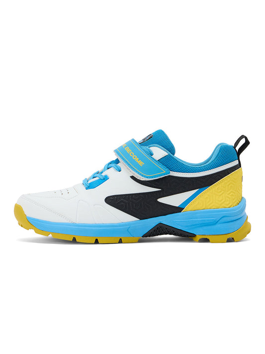 SG - Century Pace White/Blue/Yellow Cricket Shoes