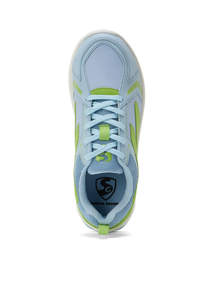 SG - Yorker Pro Blue/Lime Green Cricket Shoes