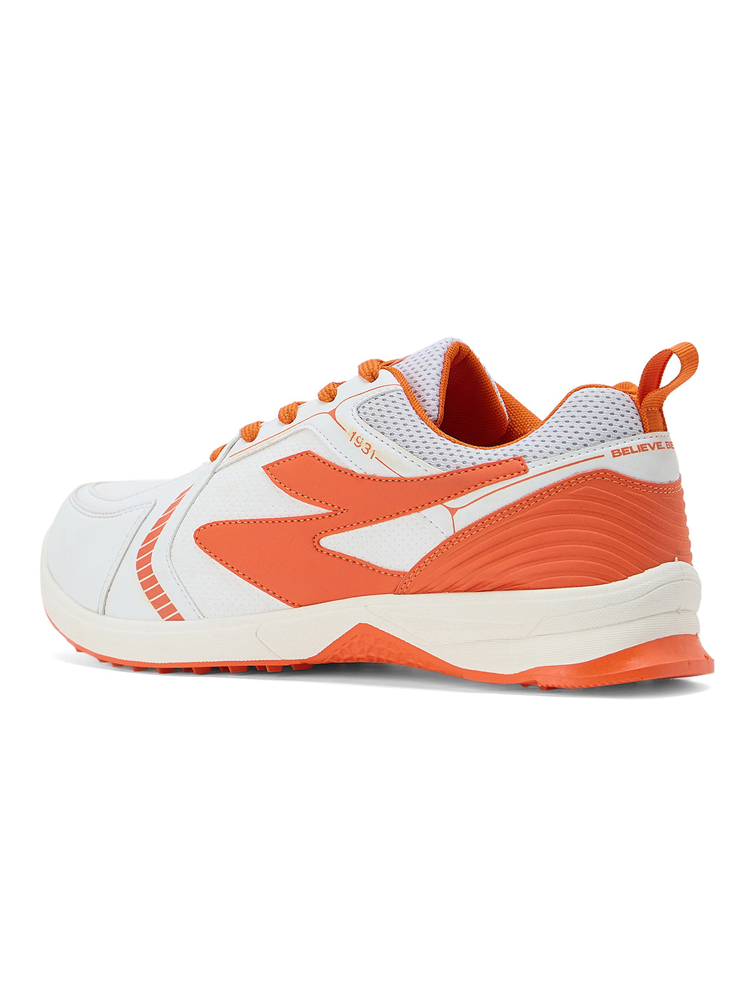 SG - Yorker Pro White/Orange Cricket Shoes