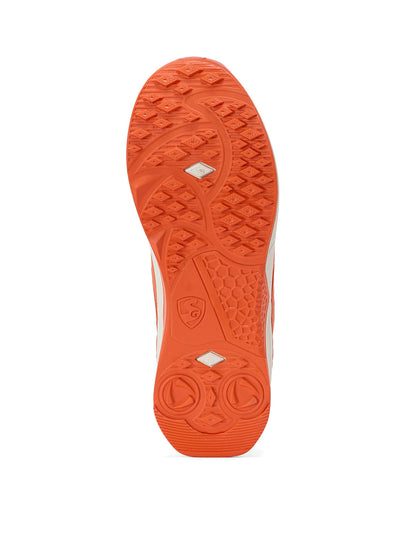 SG - Yorker Pro White/Orange Cricket Shoes