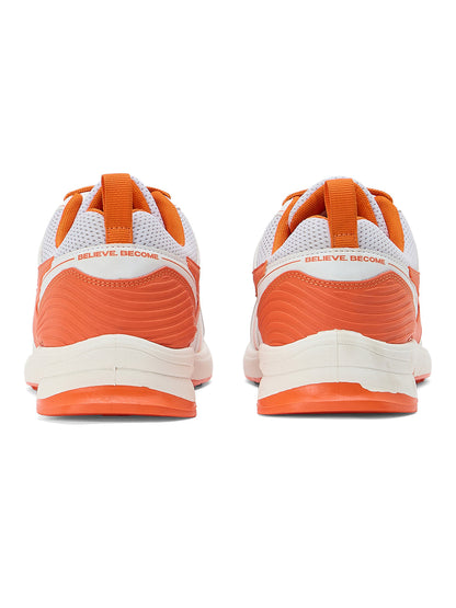 SG - Yorker Pro White/Orange Cricket Shoes