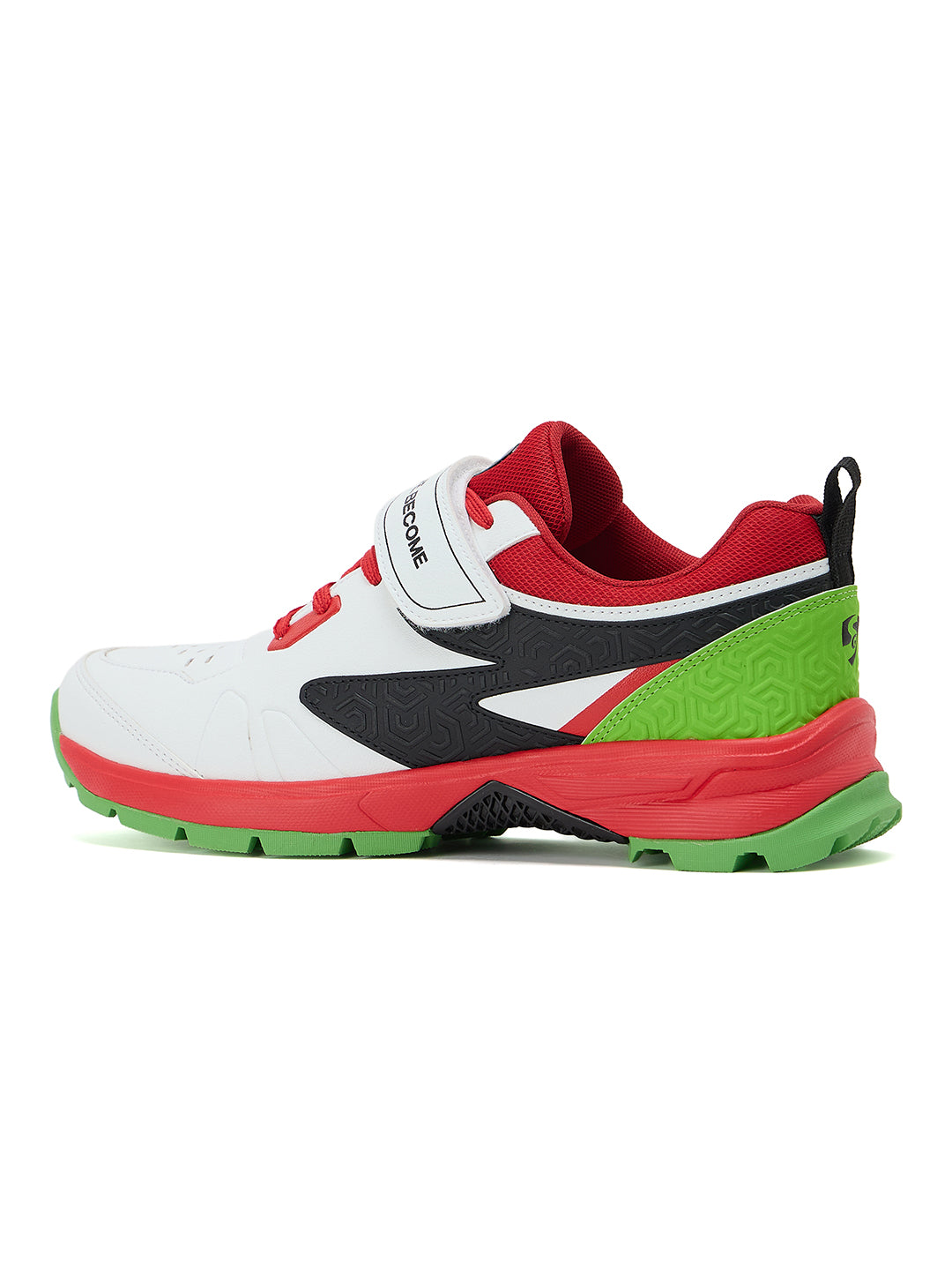 SG - Century Pace White/Red/Lime Green Cricket Shoes