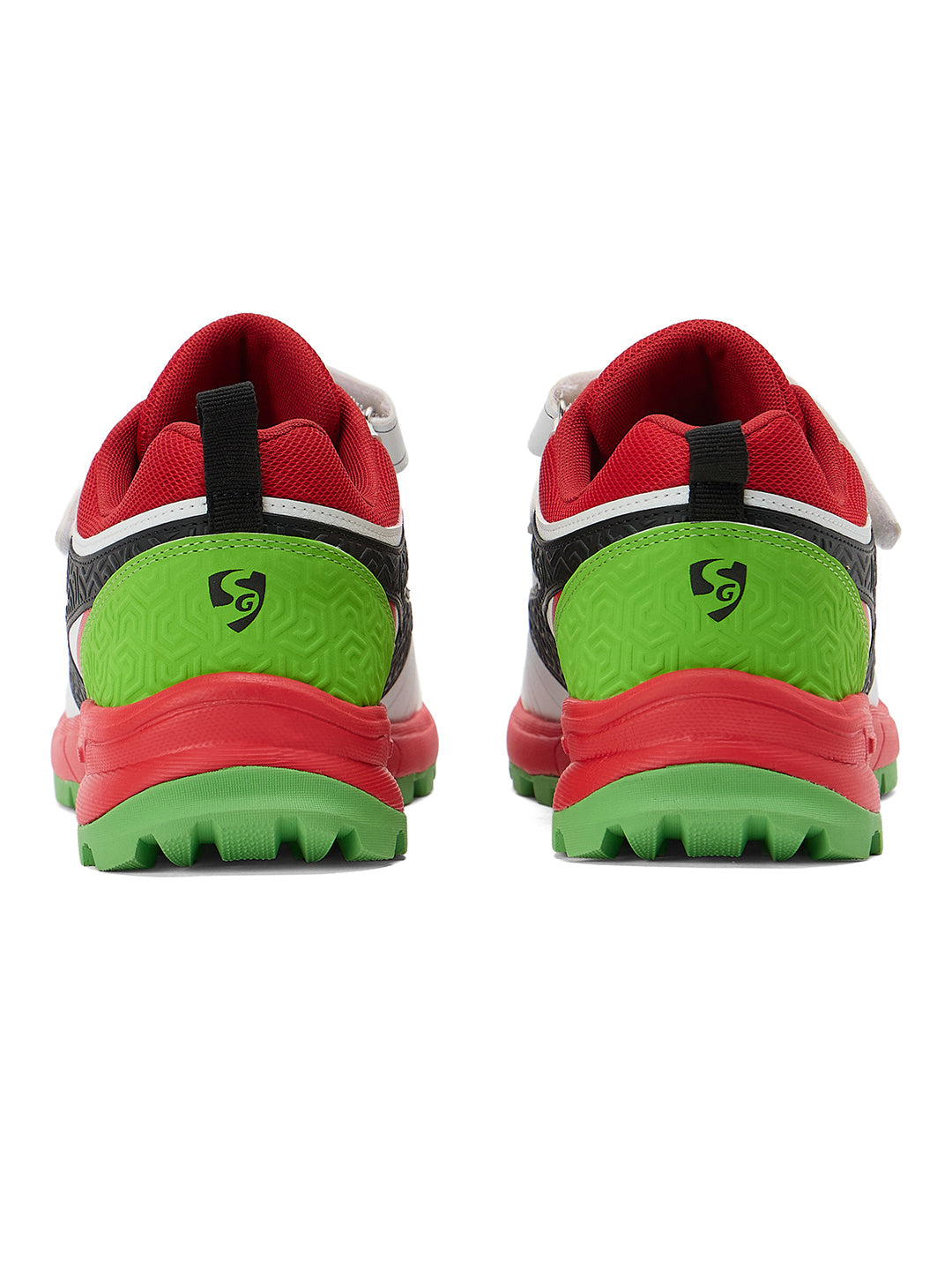 SG - Century Pace White/Red/Lime Green Cricket Shoes