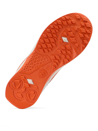 SG - Yorker Pro White/Orange Cricket Shoes