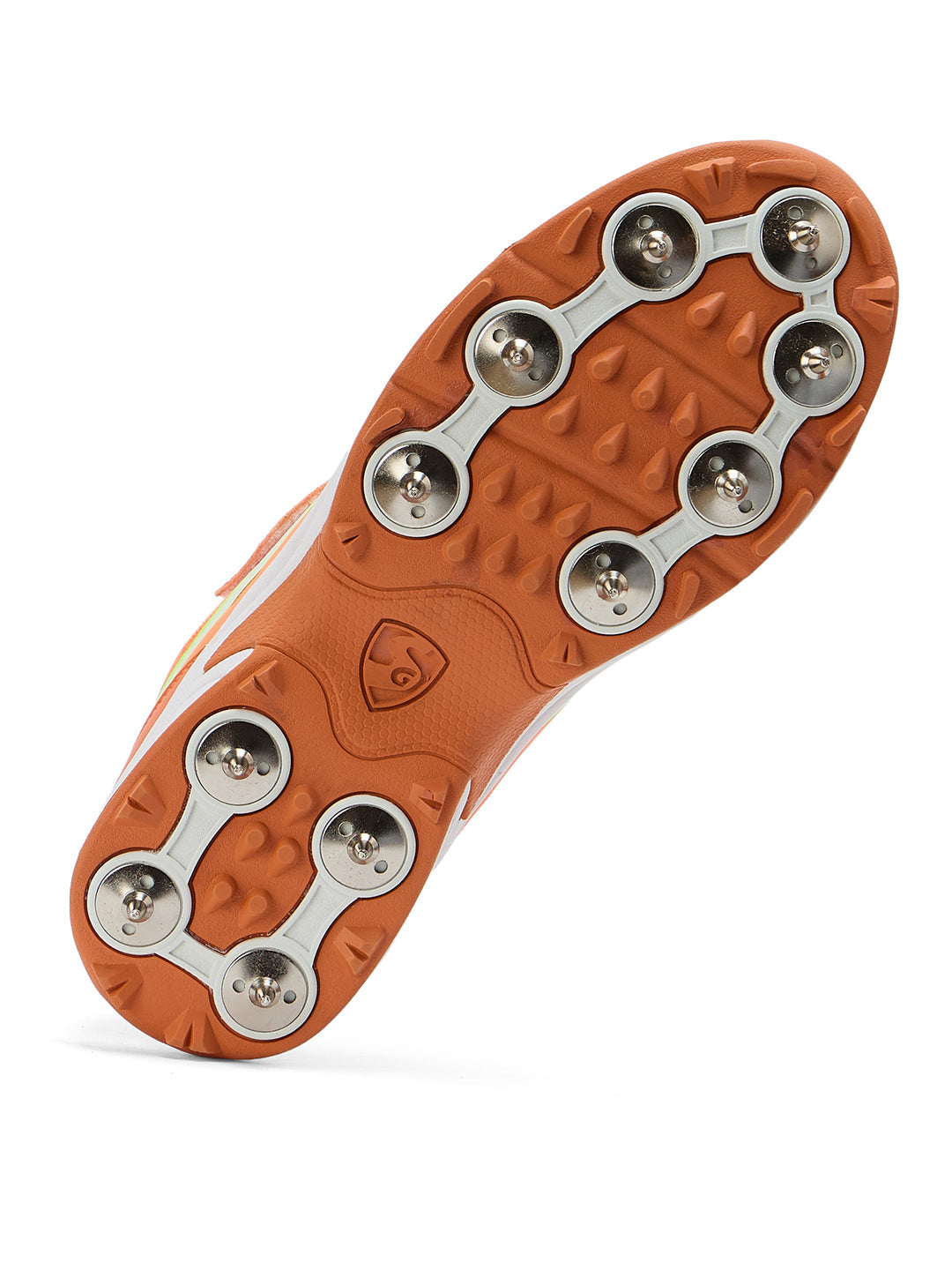 SG - Vortex Spikes Bright Orange Cricket Shoes