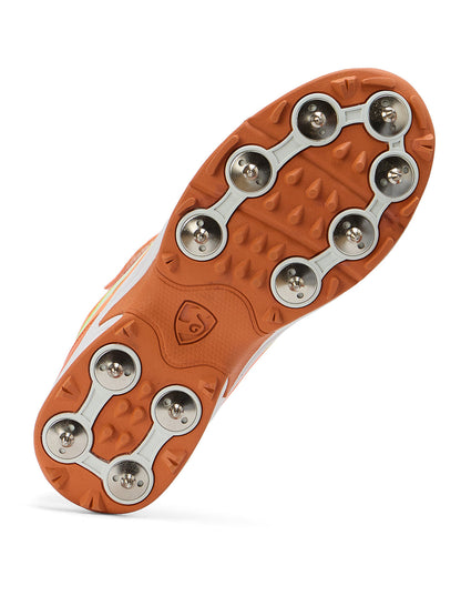 SG - Vortex Spikes Bright Orange Cricket Shoes