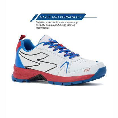 SG - Scorer Edge White/Red Cricket Shoes