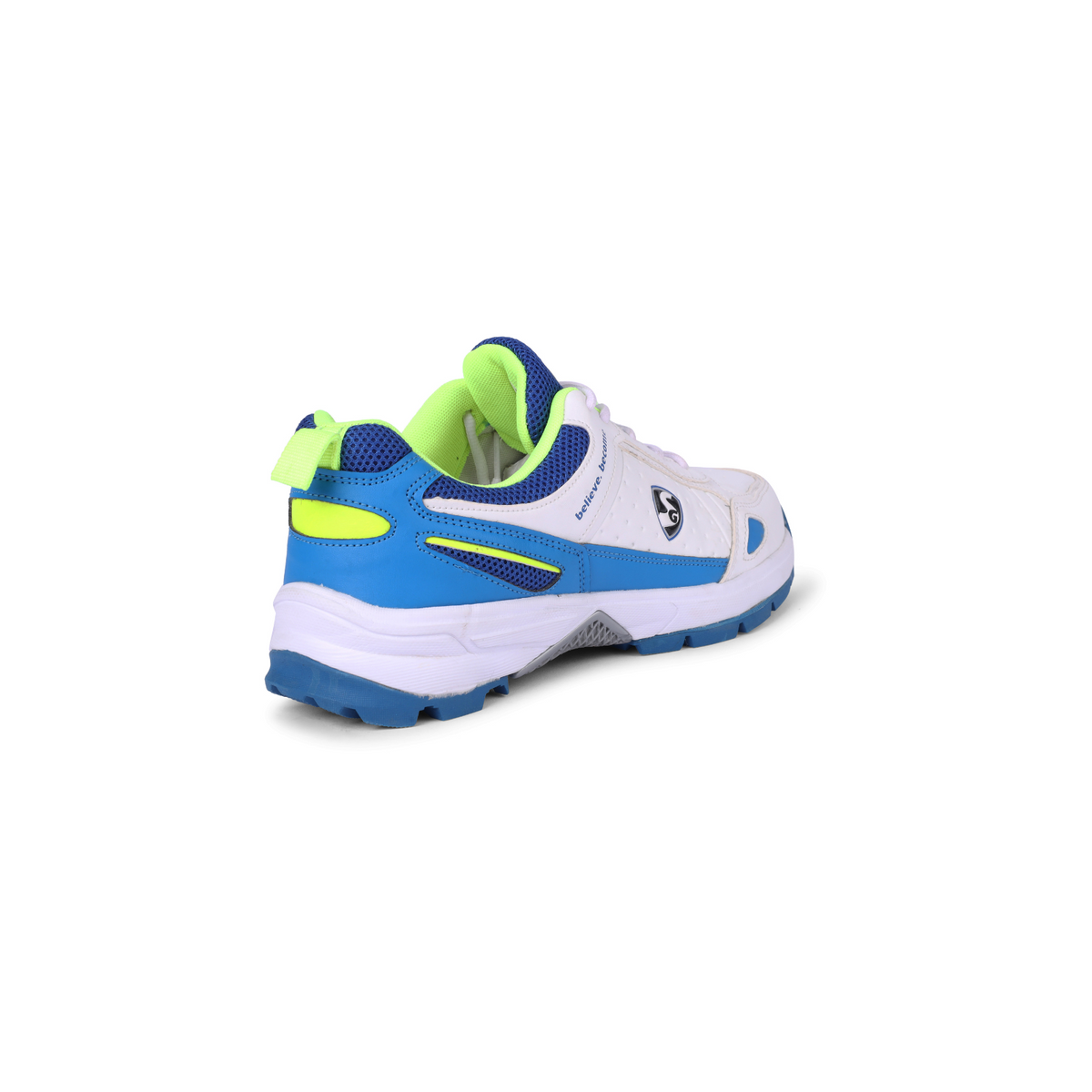 SG - Club 6.0 White/Royal Blue/Lime Cricket Shoes