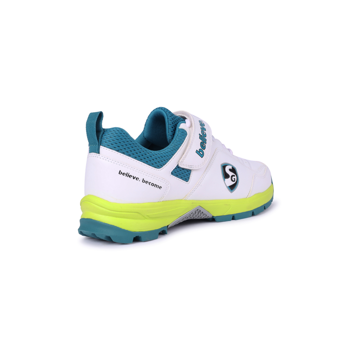 SG - Century 6.0 White/Sea Green/Fluo Green Cricket Shoes