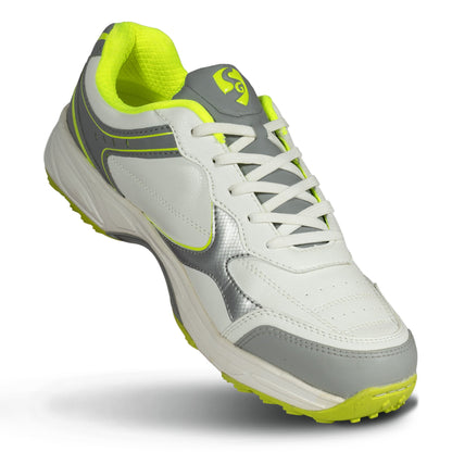 SG - Armour Stud White/Grey/Lime Cricket Shoes