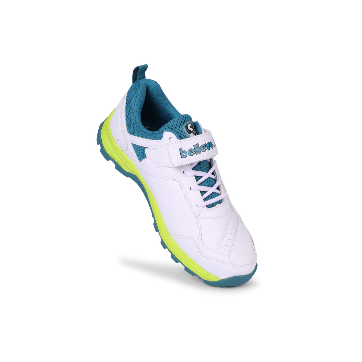 SG - Century 6.0 White/Sea Green/Fluo Green Cricket Shoes
