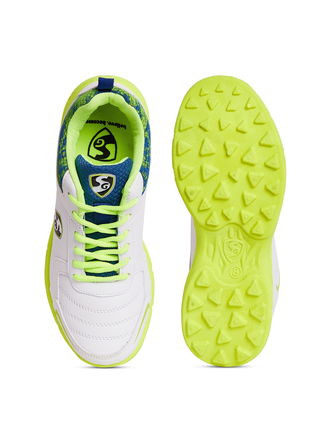 SG - Savage Stud Royal Blue/Lime Cricket Shoes