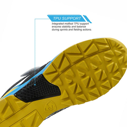 SG - Century Pace White/Blue/Yellow Cricket Shoes