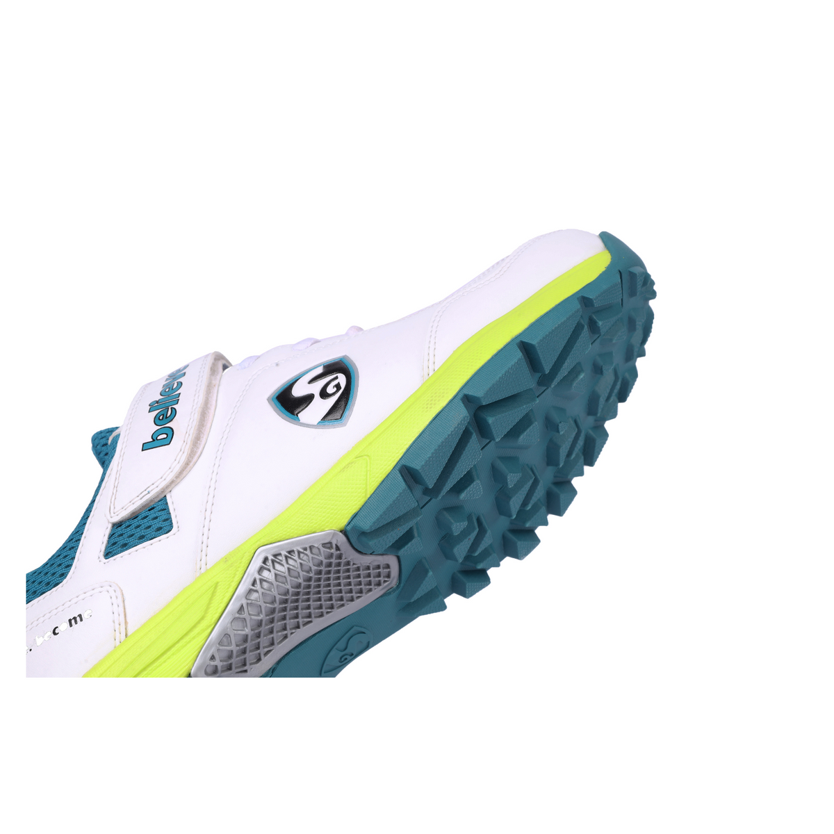 SG - Century 6.0 White/Sea Green/Fluo Green Cricket Shoes