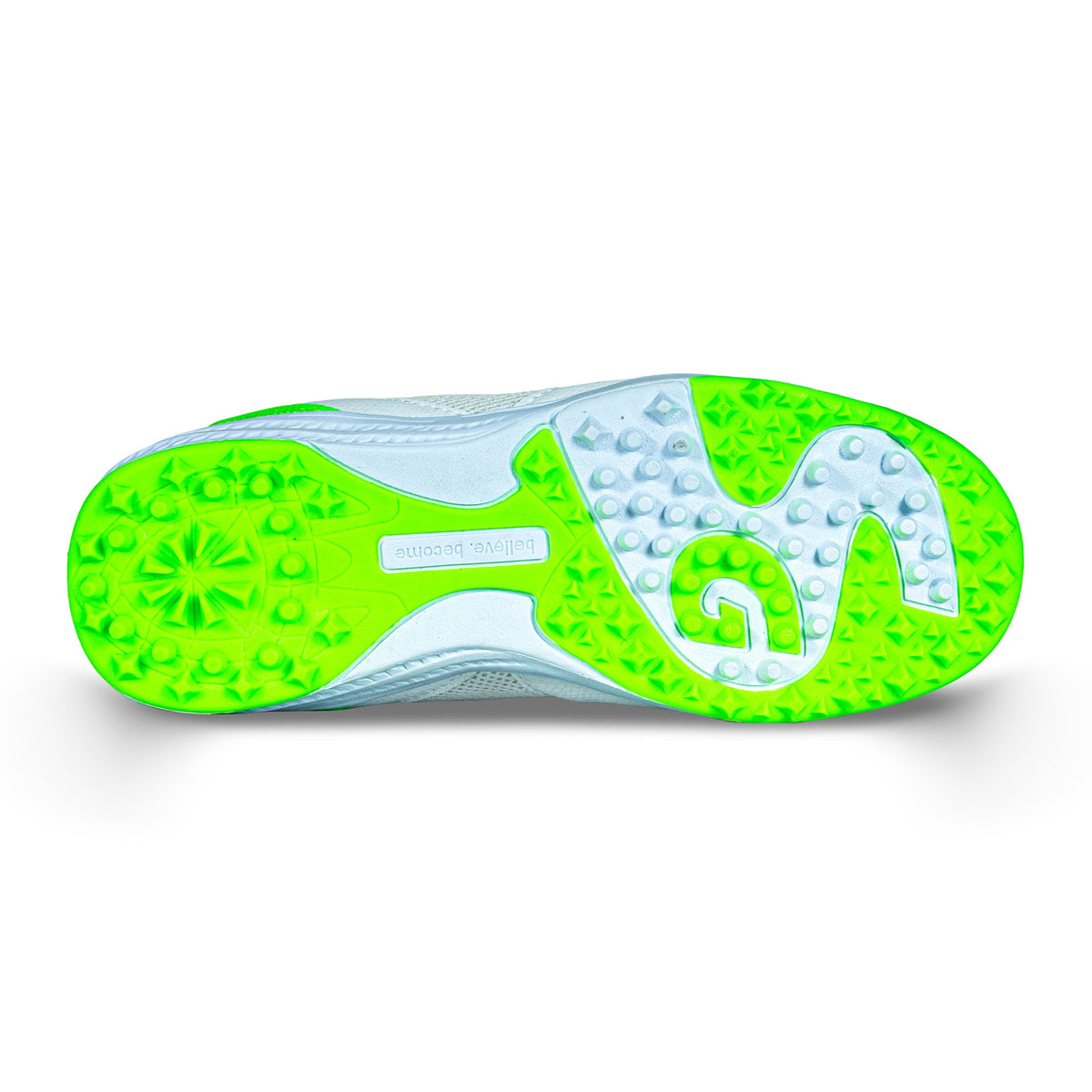 SG - Fusion Lime/White Cricket Shoes