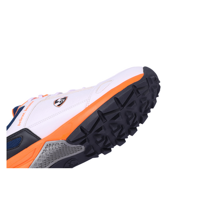 SG - Club 6.0 White/Navy/Orange Cricket Shoes