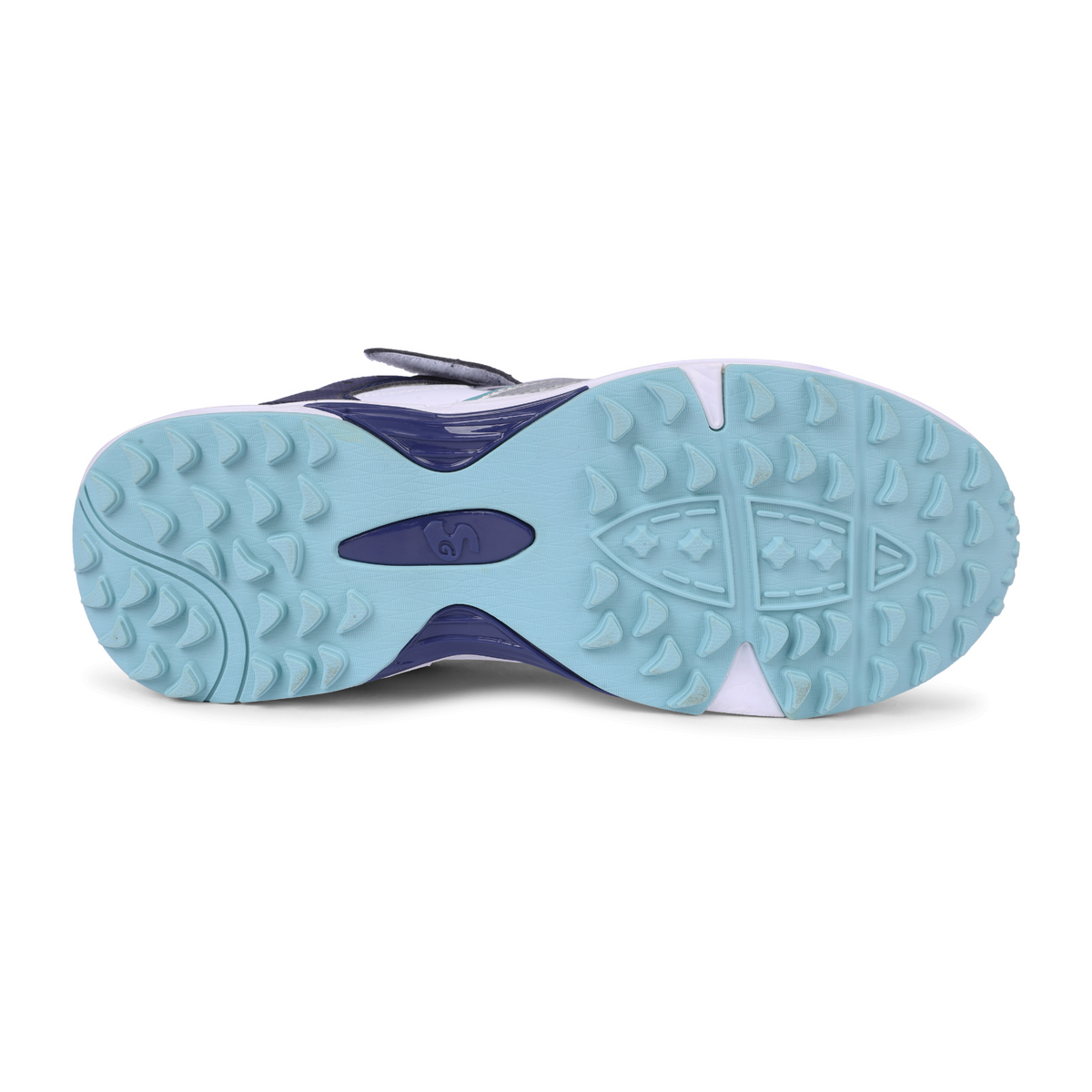 SG - Armour Stud White/Navy/Teal Cricket Shoes