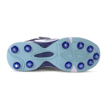 SG - Armour Spike White/Navy/Teal Cricket Shoes
