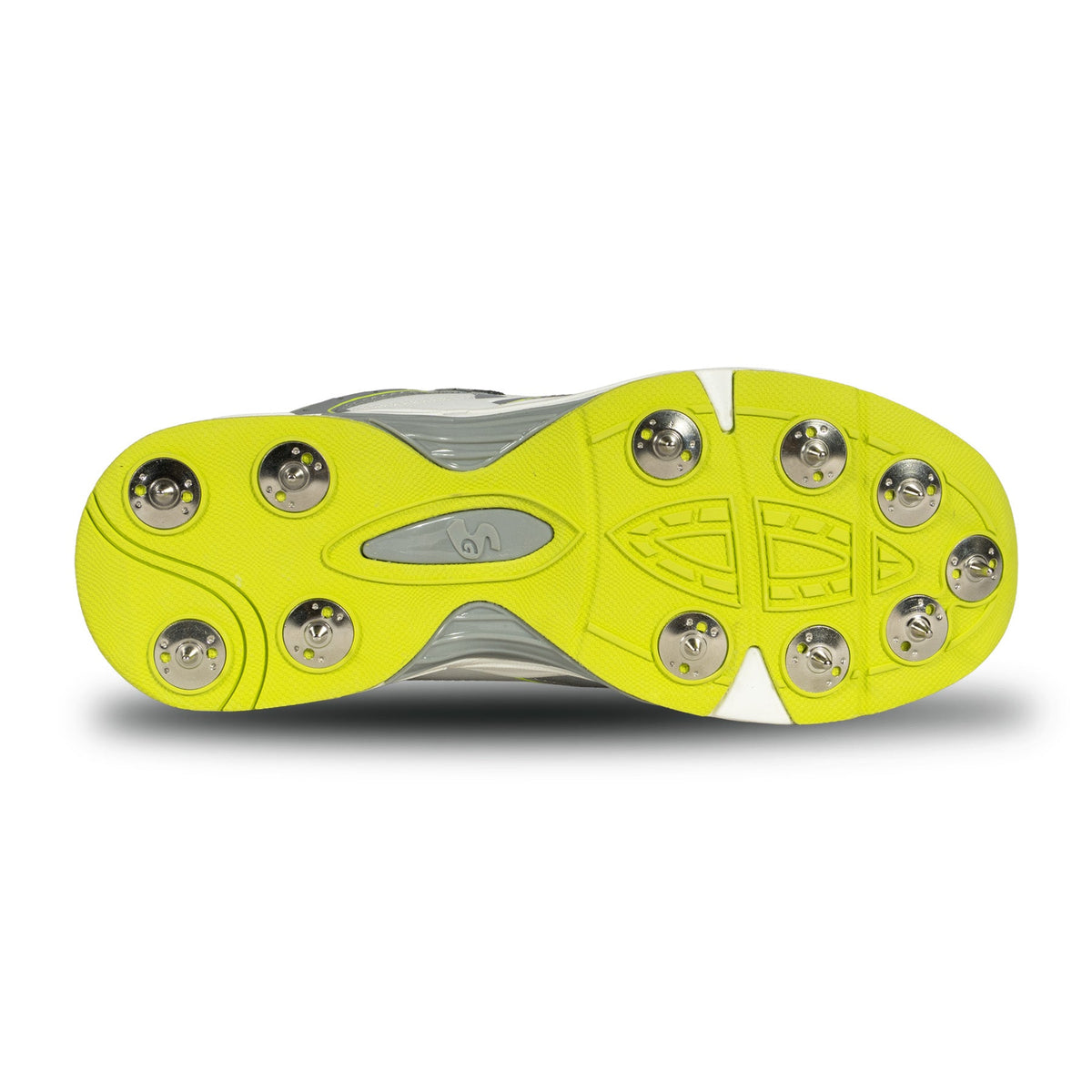 SG - Armour Spike White/Grey/Lime Cricket Shoes