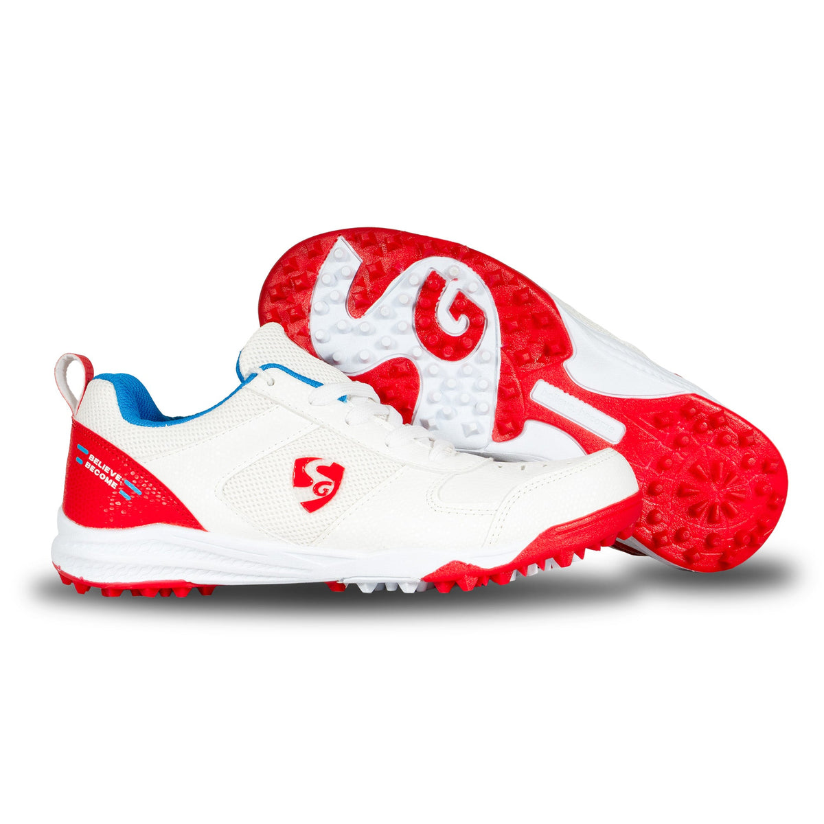 SG - Fusion Red/Blue Cricket Shoes