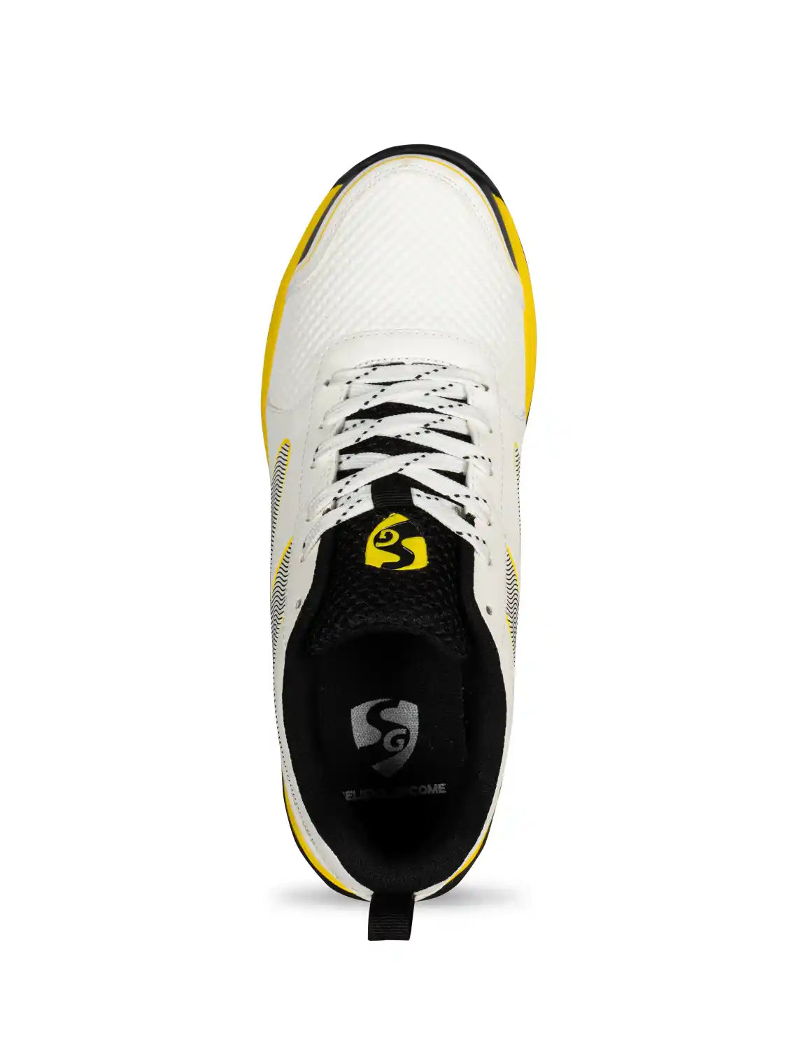 SG - Blazer White/Yellow Cricket Shoes
