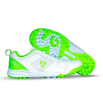 SG - Fusion Lime/White Cricket Shoes