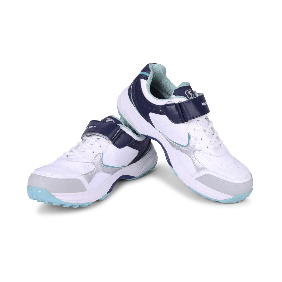 SG - Armour Stud White/Navy/Teal Cricket Shoes